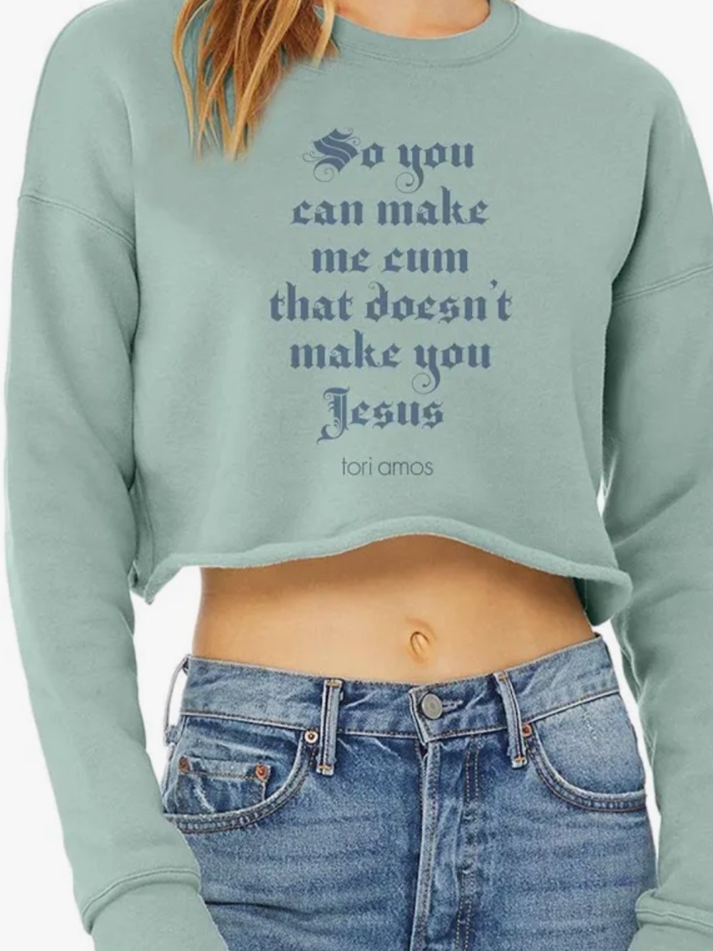 Tori Amos cropped sweatshirt